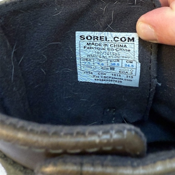 Sorel Rustic Green Brown Leather Short Boots - Picture 7 of 7